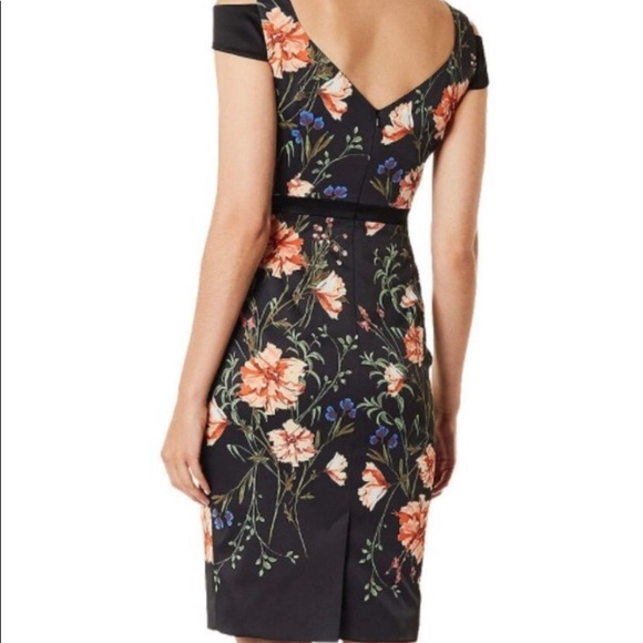 Karen Millen floral midi sheath dress. Size 2. NWT - Picture 3 of 12
